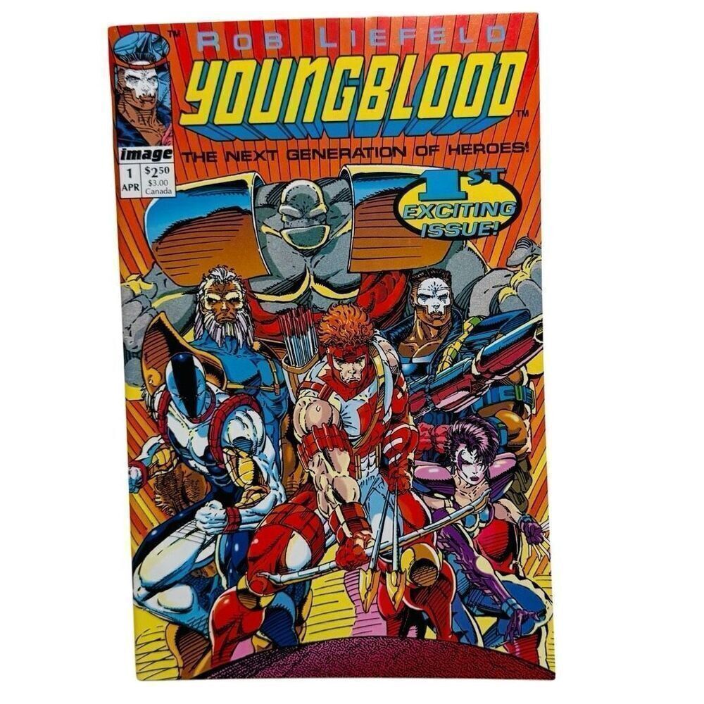 Youngblood #1 Comic Book 1992 Rob Liefeld Image Comics First Printing VF+/NM